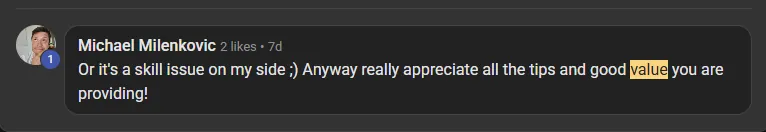 Community member feedback