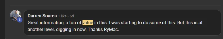 Community member feedback