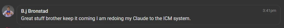 B.j Bronstad rebuilding his Claude Code setup on interpretable context methodology: I am redoing my Claude to the ICM system