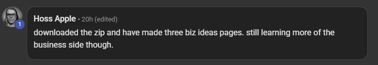 Hoss Apple after unzipping the free ICM folder system starter kit: downloaded the zip and have made 3 biz ideas pages